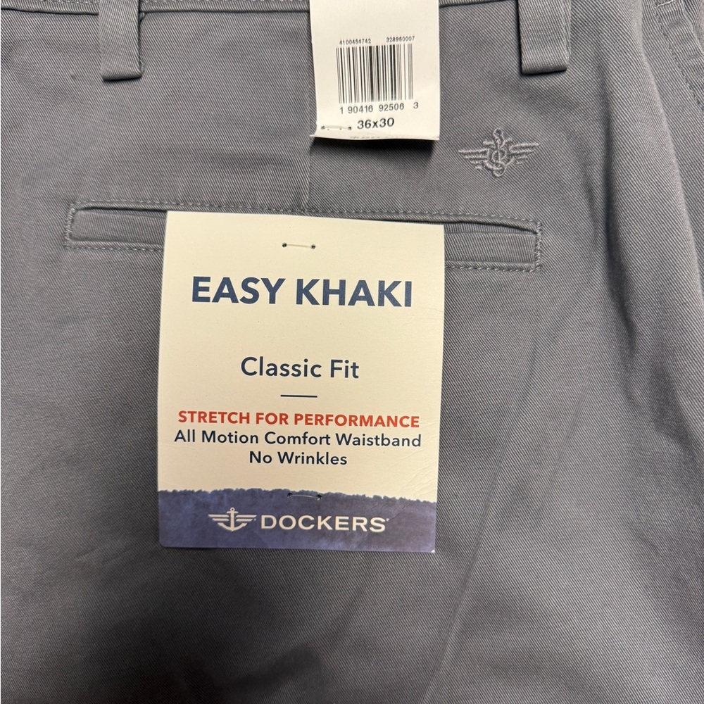Dockers Men's Easy Khaki Classic Fit Pants - Light Gray